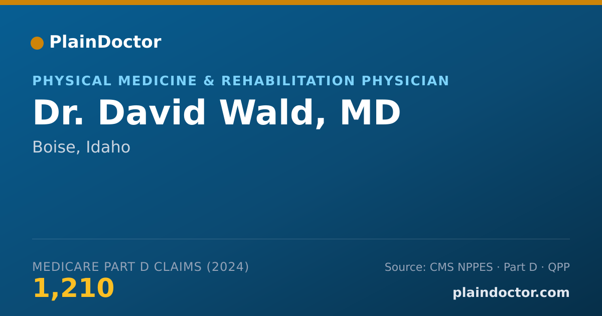 Shareable card for David Wald, MD - Physical Medicine & Rehabilitation Physician, Boise, ID