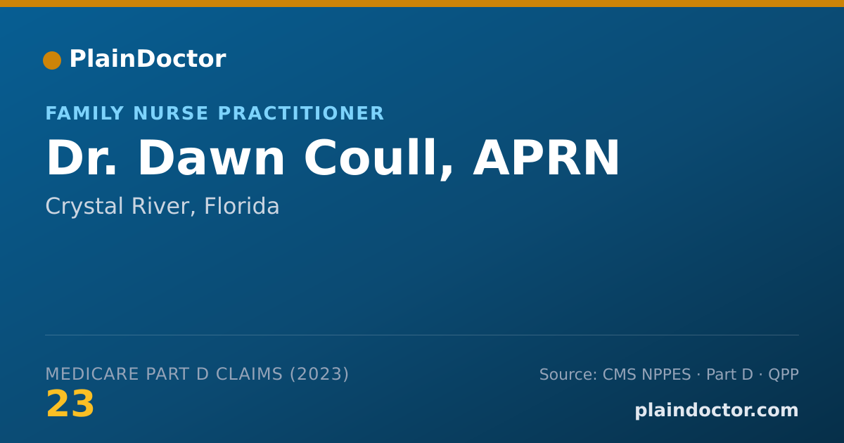 Shareable card for Dawn Coull, APRN - Family Nurse Practitioner, Crystal River, FL