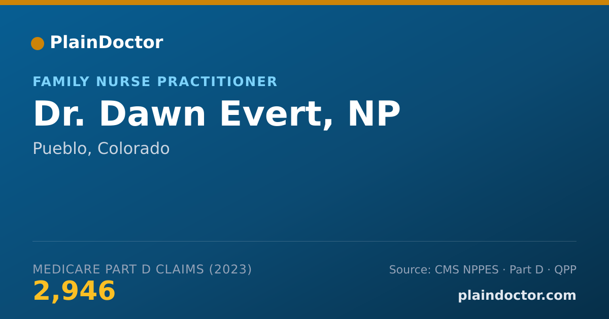 Shareable card for Dawn Evert, NP - Family Nurse Practitioner, Pueblo, CO