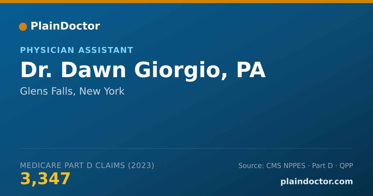 Shareable card for Dawn Giorgio, PA - Physician Assistant, Glens Falls, NY