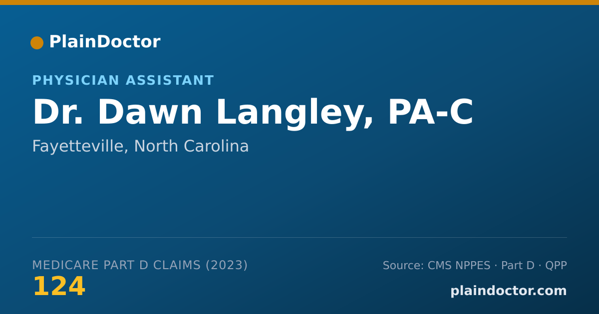 Shareable card for Dawn Langley, PA-C - Physician Assistant, Fayetteville, NC