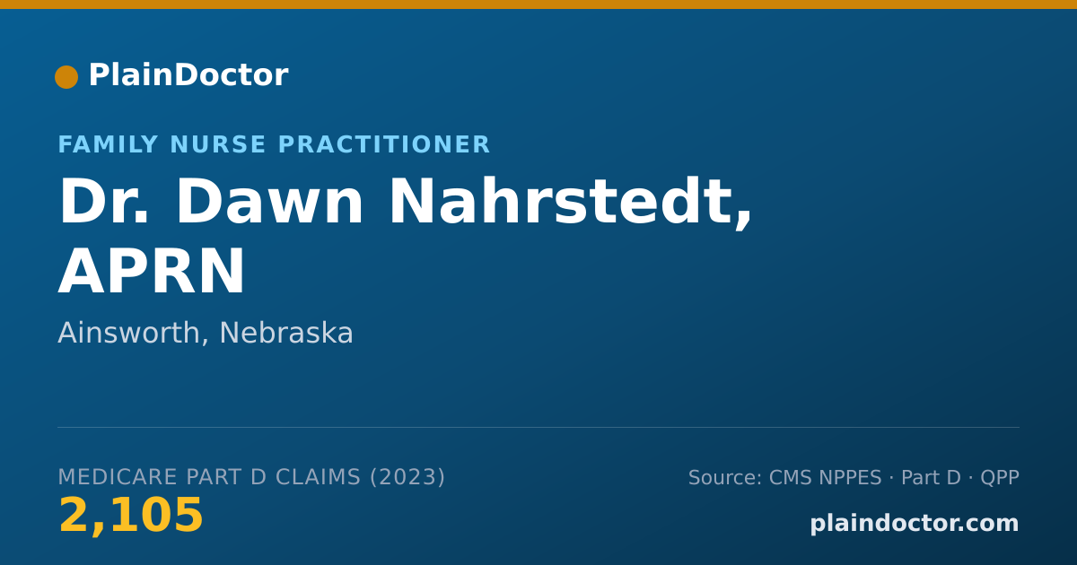 Shareable card for Dawn Nahrstedt, APRN - Family Nurse Practitioner, Ainsworth, NE