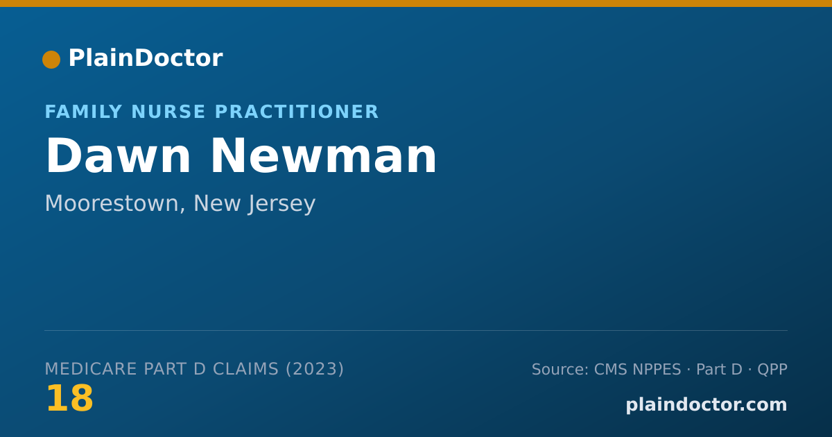 Shareable card for Dawn Newman - Family Nurse Practitioner, Moorestown, NJ