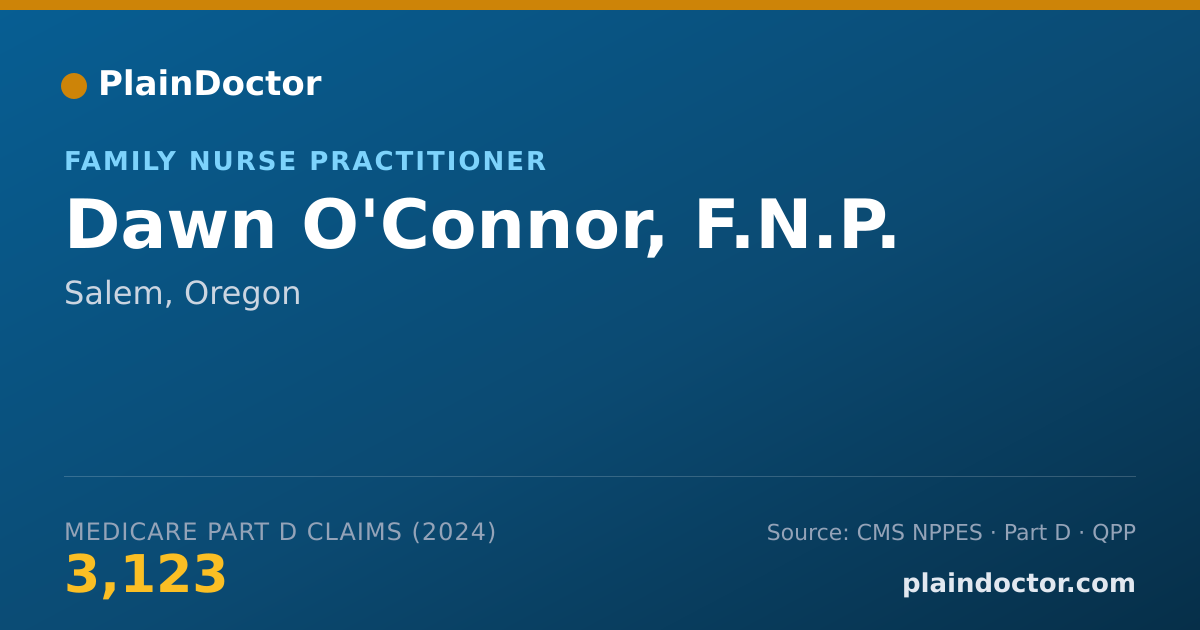 Shareable card for Dawn O'Connor, F.N.P. - Family Nurse Practitioner, Salem, OR