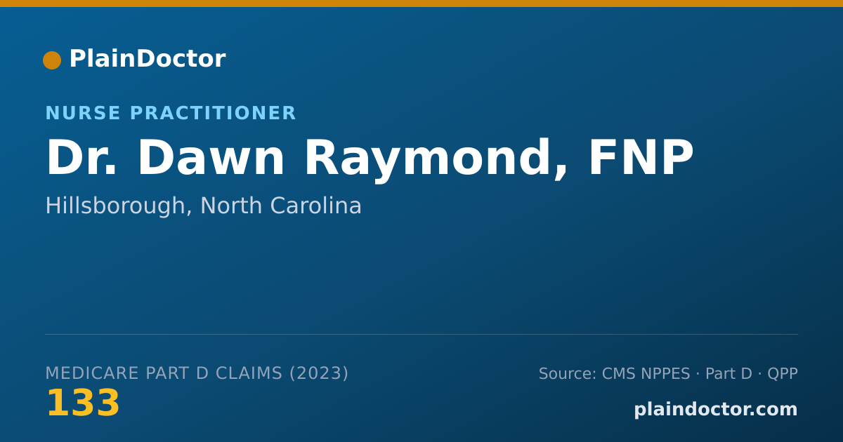 Shareable card for Dawn Raymond, FNP - Nurse Practitioner, Hillsborough, NC