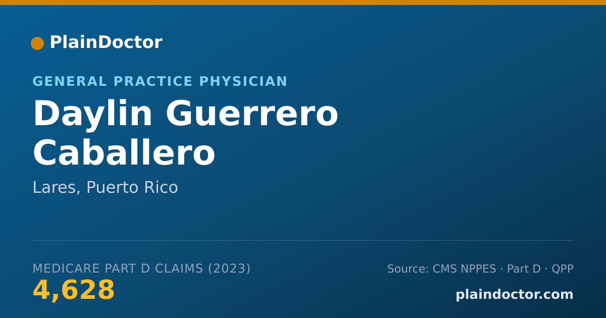 Shareable card for Daylin Guerrero Caballero - General Practice Physician, Lares, PR