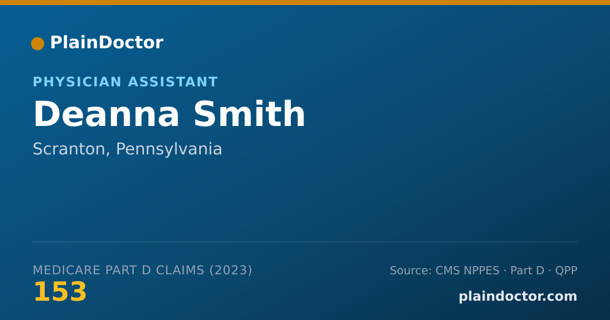 Shareable card for Deanna Smith - Physician Assistant, Scranton, PA