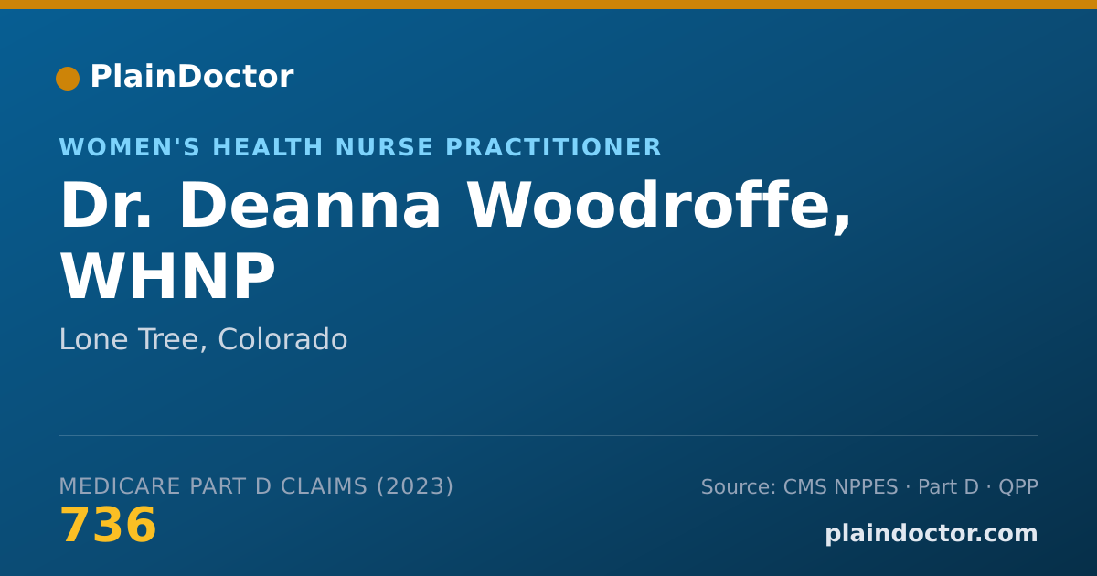Shareable card for Deanna Woodroffe, WHNP - Women's Health Nurse Practitioner, Lone Tree, CO