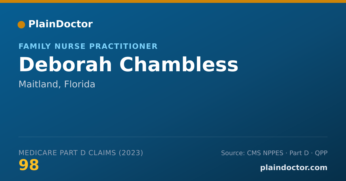 Shareable card for Deborah Chambless - Family Nurse Practitioner, Maitland, FL