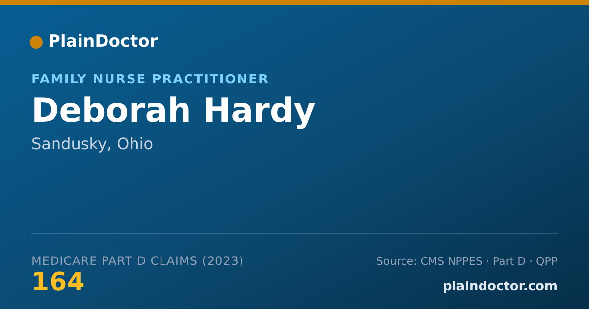 Shareable card for Deborah Hardy - Family Nurse Practitioner, Sandusky, OH