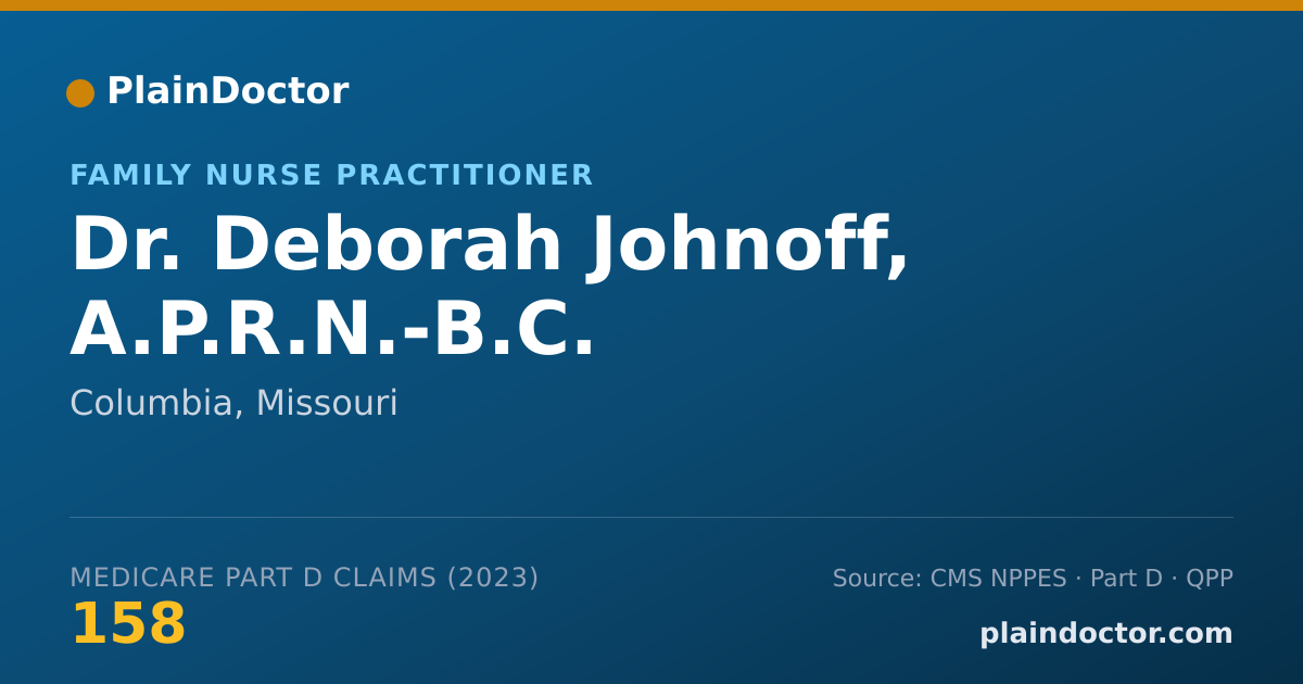 Shareable card for Deborah Johnoff, A.P.R.N.-B.C. - Family Nurse Practitioner, Columbia, MO