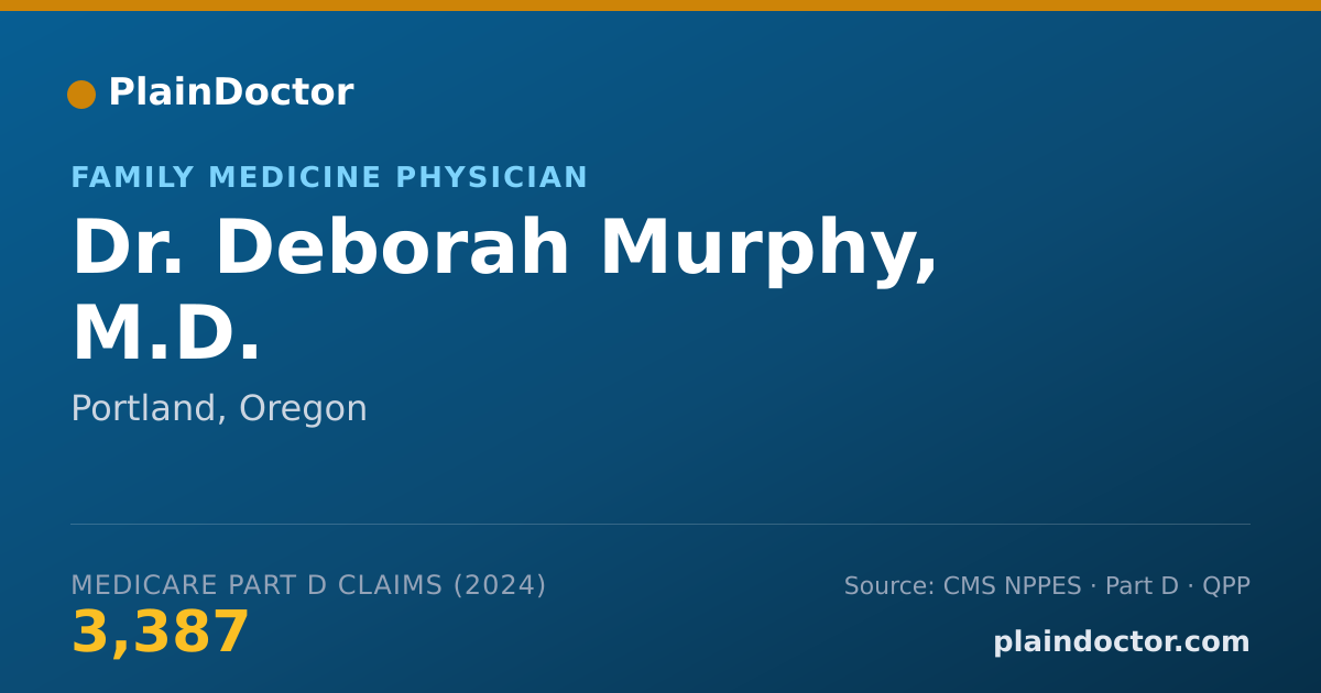 Shareable card for Deborah Murphy, M.D. - Family Medicine Physician, Portland, OR