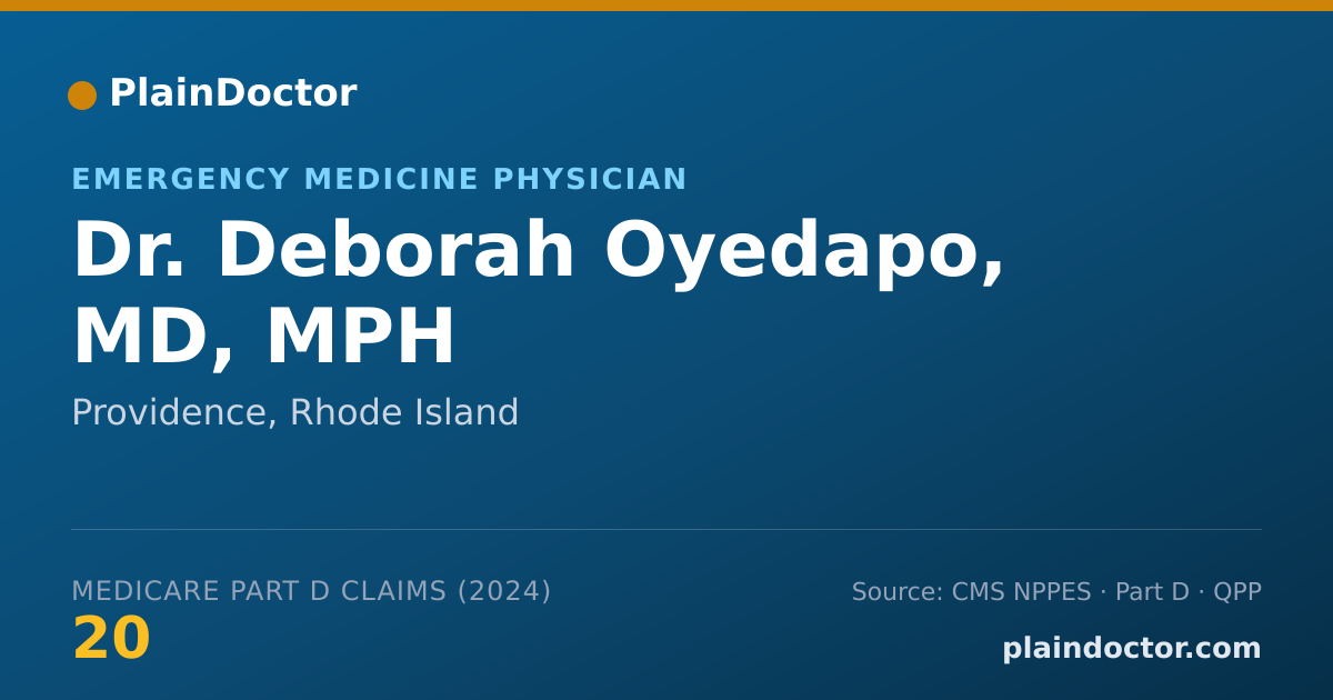 Shareable card for Deborah Oyedapo, MD, MPH - Emergency Medicine Physician, Providence, RI