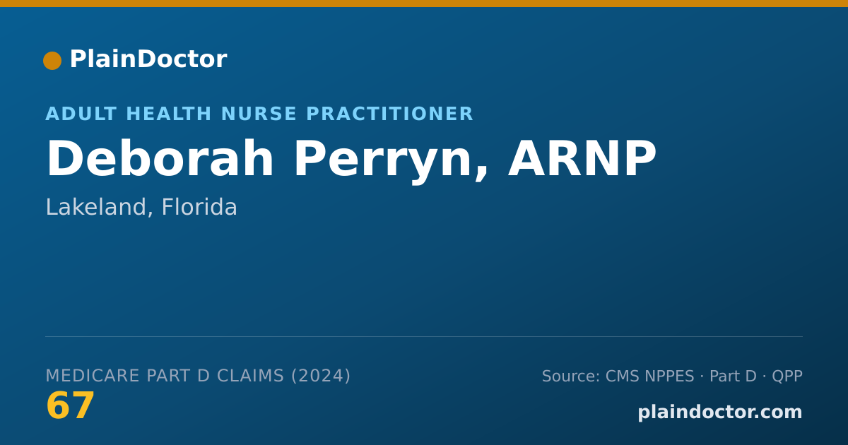 Shareable card for Deborah Perryn, ARNP - Adult Health Nurse Practitioner, Lakeland, FL