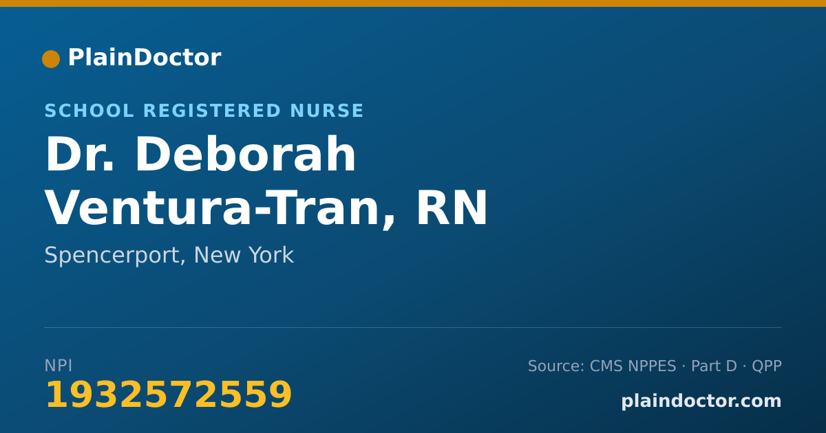 Shareable card for Deborah Ventura-Tran, RN - School Registered Nurse, Spencerport, NY