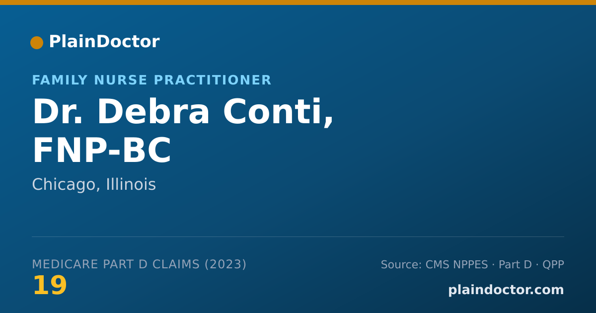 Shareable card for Debra Conti, FNP-BC - Family Nurse Practitioner, Chicago, IL