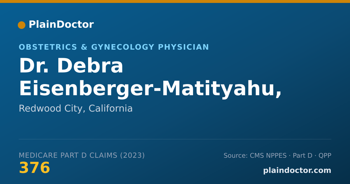 Shareable card for Debra Eisenberger-Matityahu, MD - Obstetrics & Gynecology Physician, Redwood City, CA