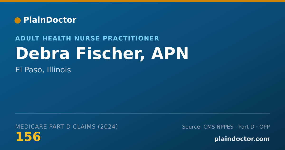 Shareable card for Debra Fischer, APN - Adult Health Nurse Practitioner, El Paso, IL