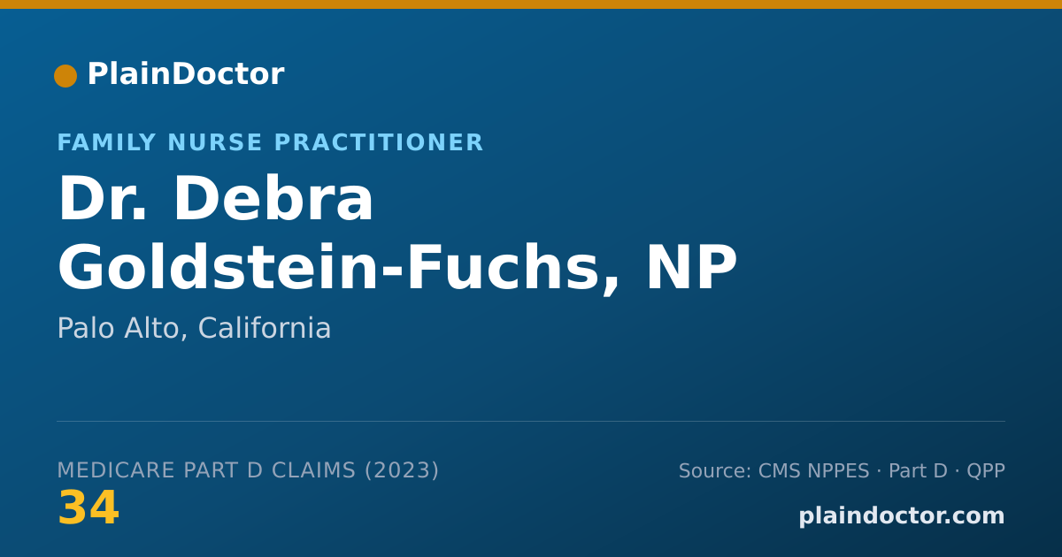Shareable card for Debra Goldstein-Fuchs, NP - Family Nurse Practitioner, Palo Alto, CA