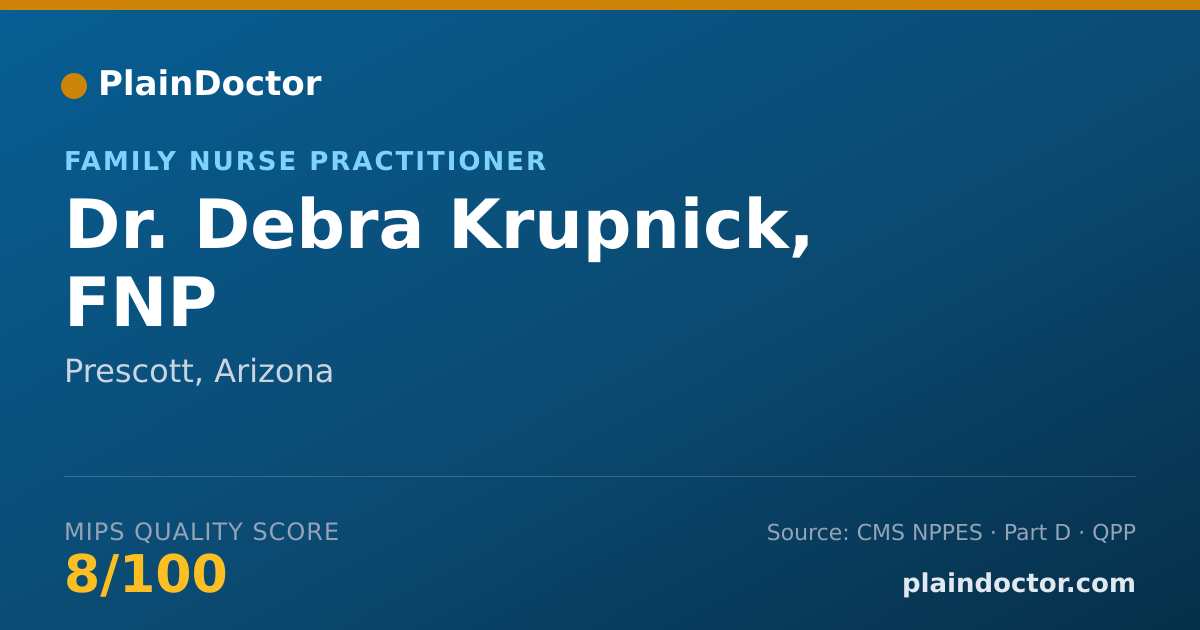 Shareable card for Debra Krupnick, FNP - Family Nurse Practitioner, Prescott, AZ