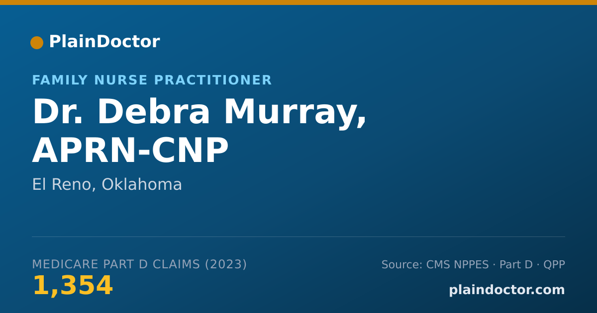 Shareable card for Debra Murray, APRN-CNP - Family Nurse Practitioner, El Reno, OK