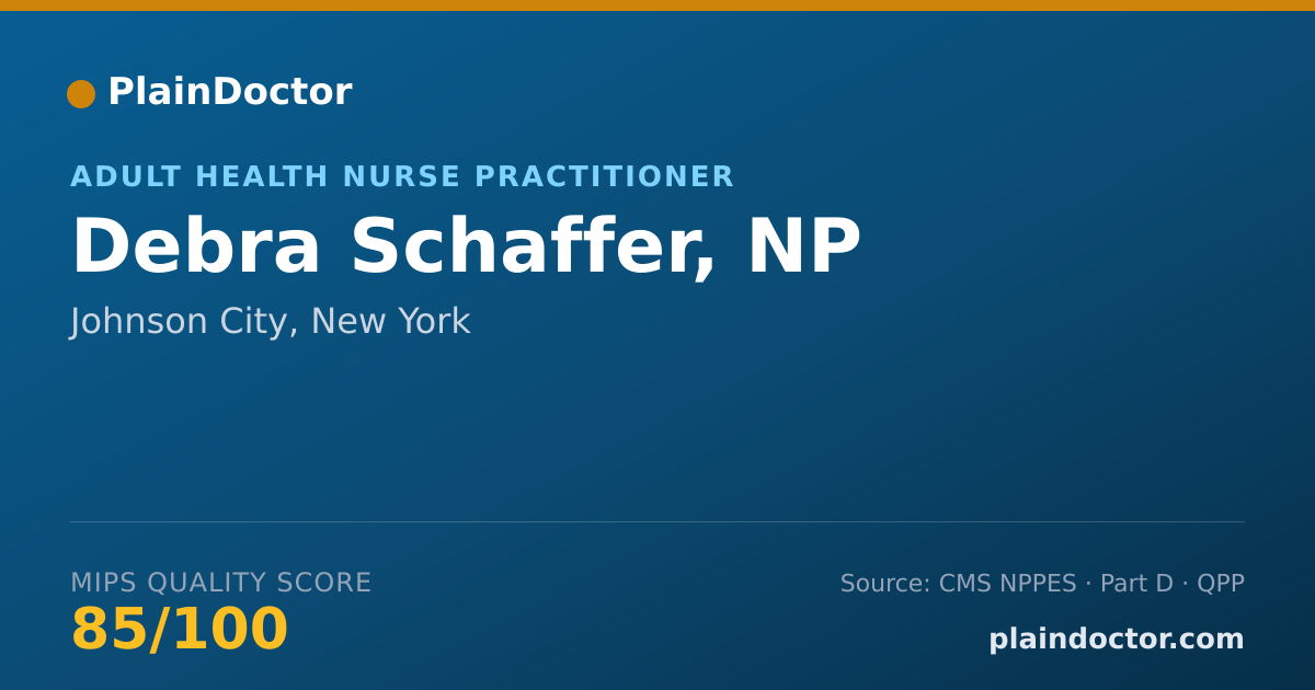 Shareable card for Debra Schaffer, NP - Adult Health Nurse Practitioner, Johnson City, NY