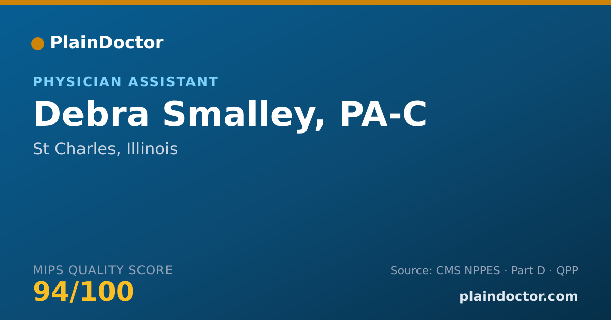 Shareable card for Debra Smalley, PA-C - Physician Assistant, St Charles, IL