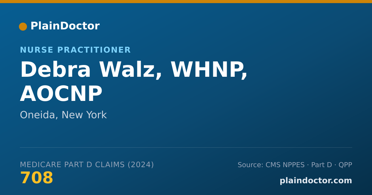 Shareable card for Debra Walz, WHNP, AOCNP - Women's Health Nurse Practitioner, Oneida, NY