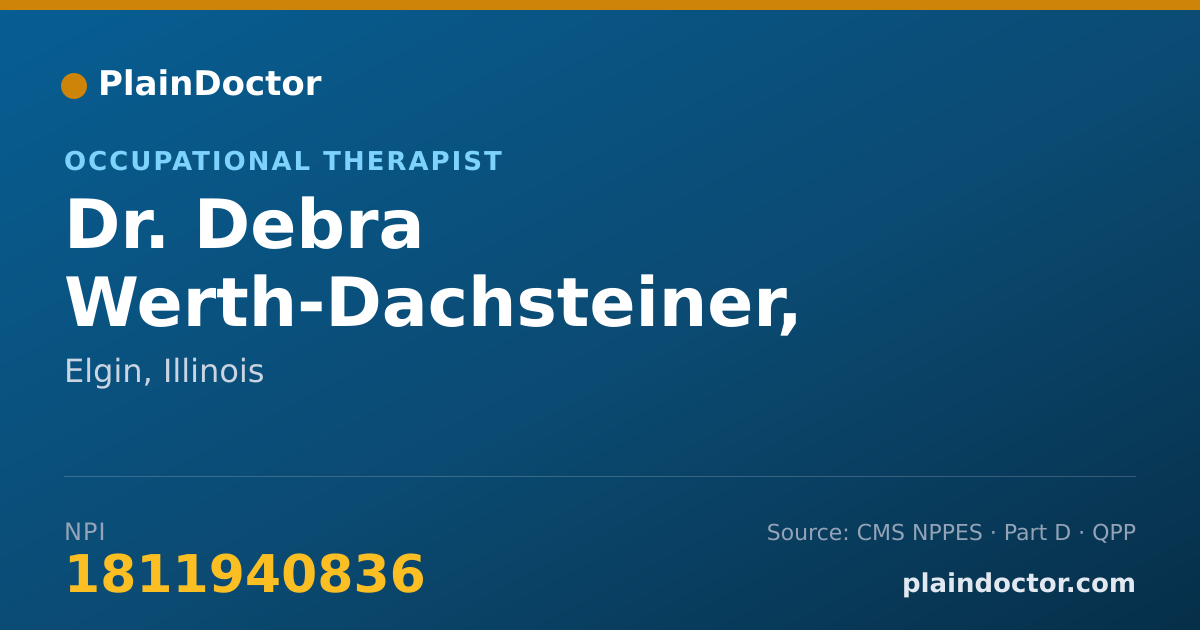 Shareable card for Debra Werth-Dachsteiner, OTR/L,CHT,CLT-UE - Occupational Therapist, Elgin, IL