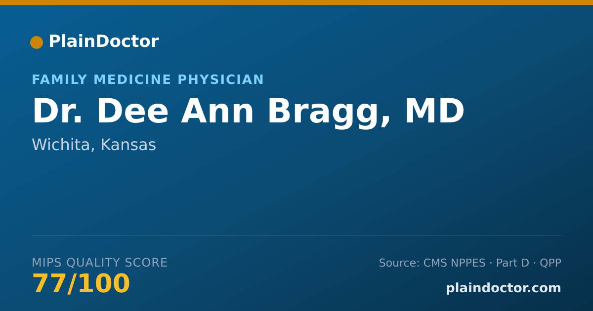 Shareable card for Dee Ann Bragg, MD - Family Medicine Physician, Wichita, KS