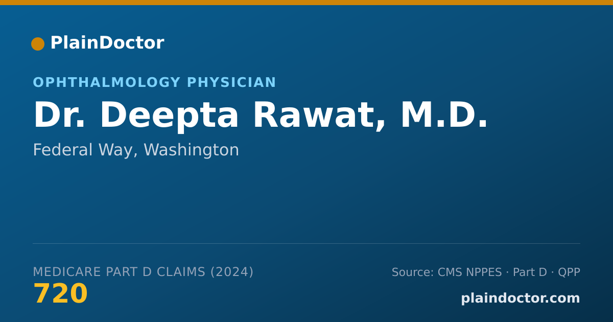 Shareable card for Deepta Rawat, M.D. - Ophthalmology Physician, Federal Way, WA