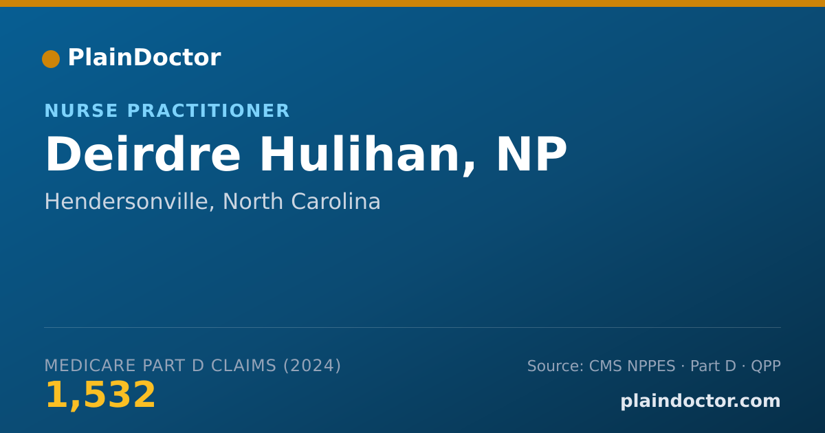 Shareable card for Deirdre Hulihan, NP - Nurse Practitioner, Hendersonville, NC