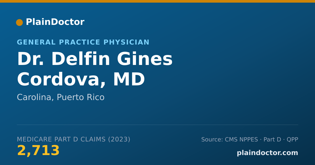 Shareable card for Delfin Gines Cordova, MD - General Practice Physician, Carolina, PR