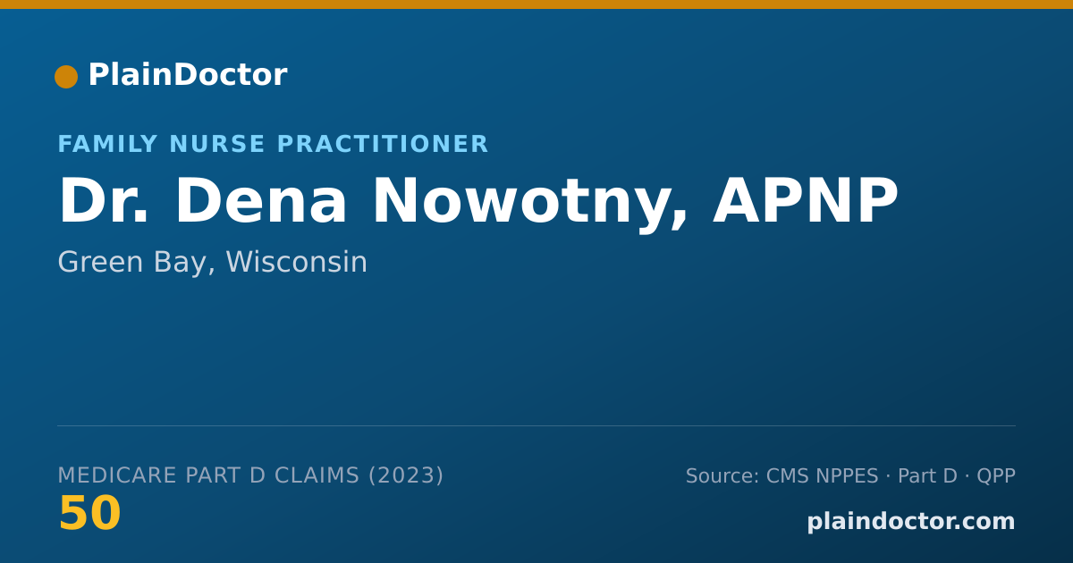 Shareable card for Dena Nowotny, APNP - Family Nurse Practitioner, Green Bay, WI