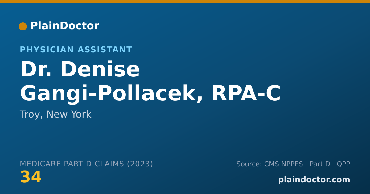 Shareable card for Denise Gangi-Pollacek, RPA-C - Physician Assistant, Troy, NY