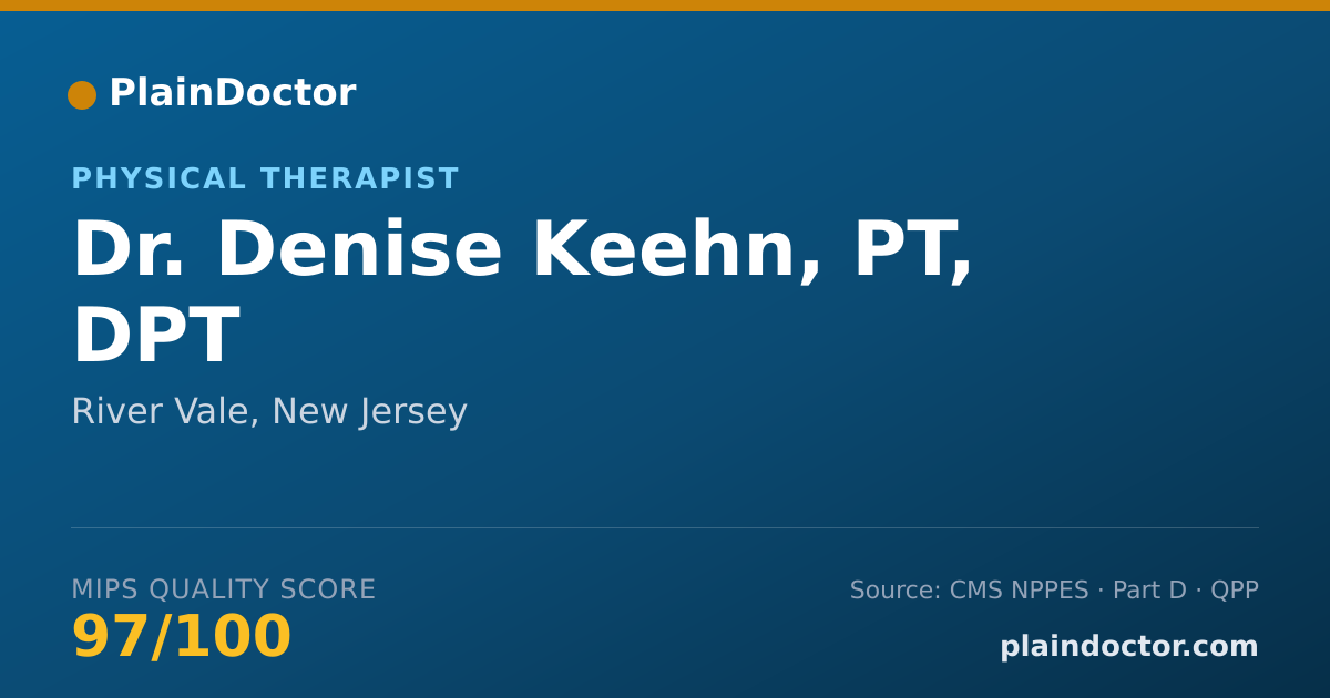 Shareable card for Denise Keehn, PT, DPT - Physical Therapist, River Vale, NJ
