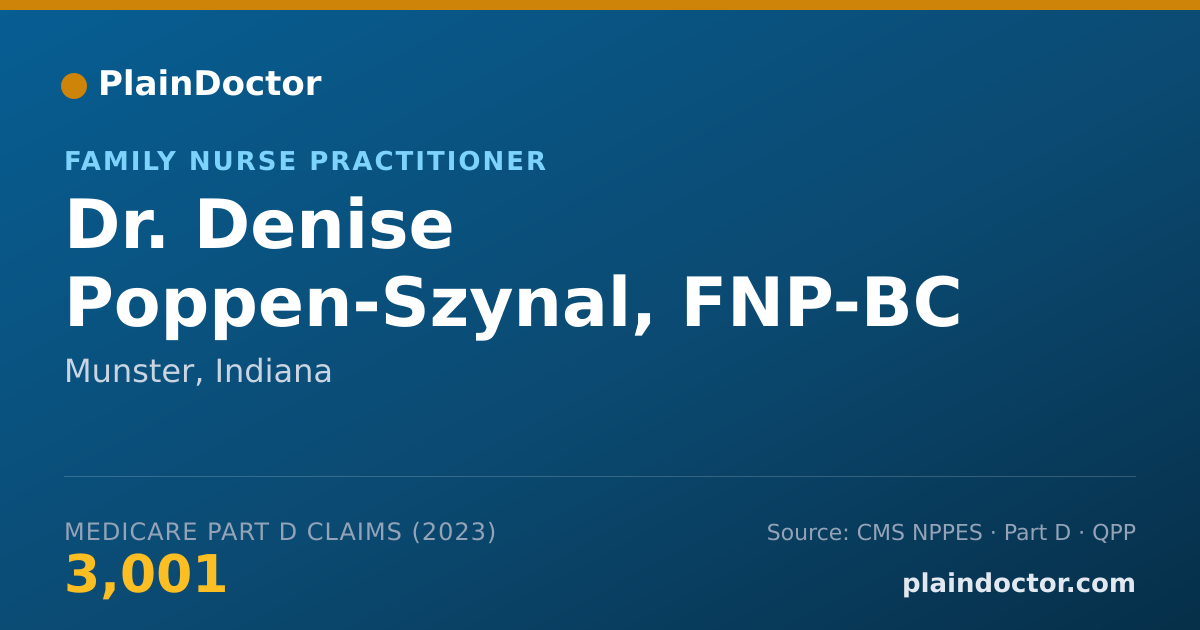 Shareable card for Denise Poppen-Szynal, FNP-BC - Family Nurse Practitioner, Munster, IN