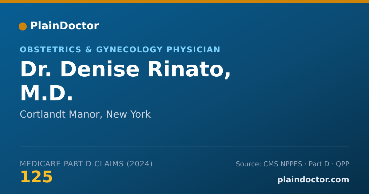 Shareable card for Denise Rinato, M.D. - Obstetrics & Gynecology Physician, Cortlandt Manor, NY