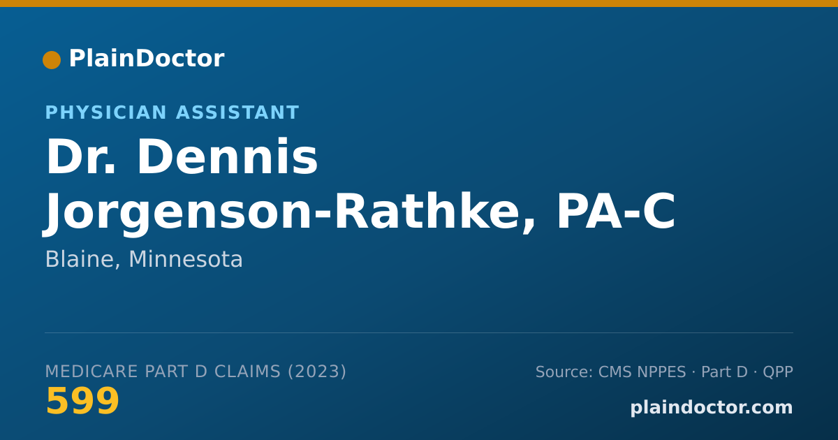 Shareable card for Dennis Jorgenson-Rathke, PA-C - Physician Assistant, Blaine, MN