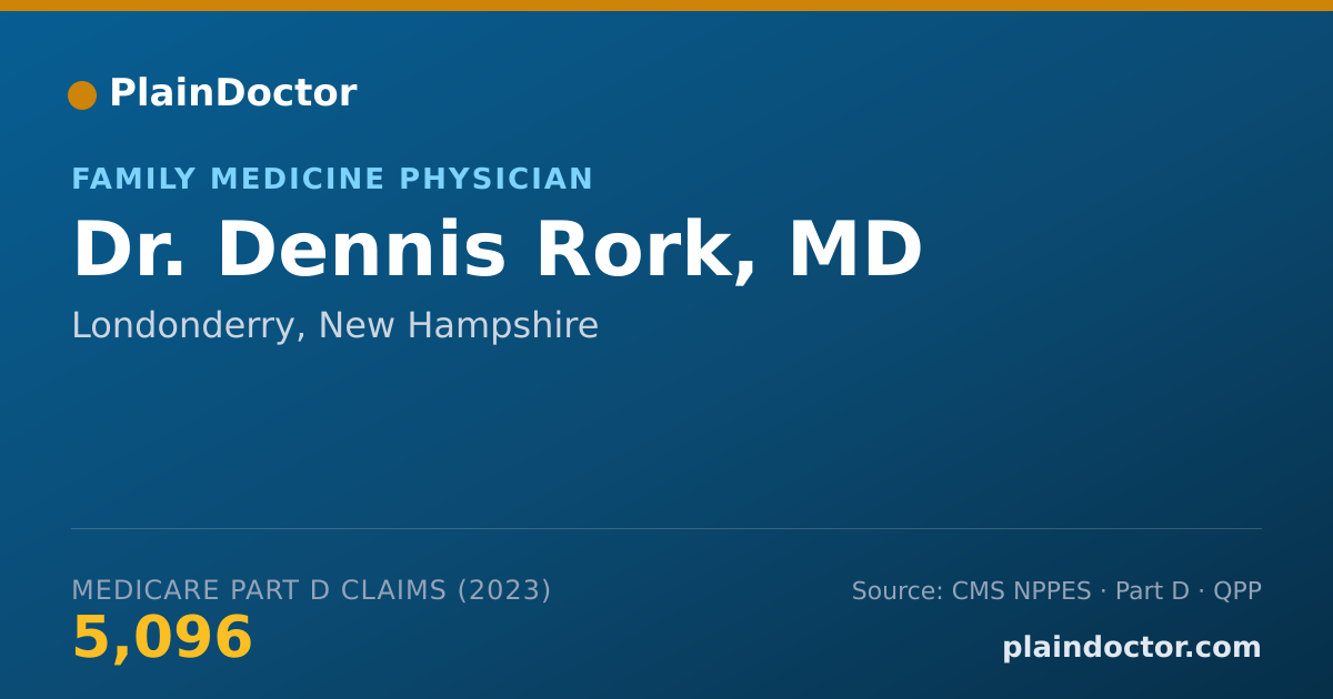 Shareable card for Dennis Rork, MD - Family Medicine Physician, Londonderry, NH