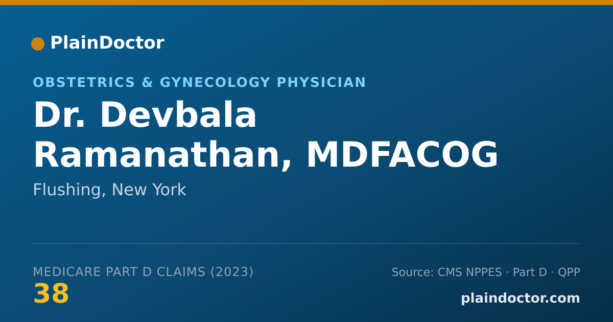 Shareable card for Devbala Ramanathan, MDFACOG - Obstetrics & Gynecology Physician, Flushing, NY