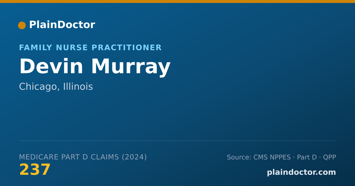 Shareable card for Devin Murray - Family Nurse Practitioner, Chicago, IL