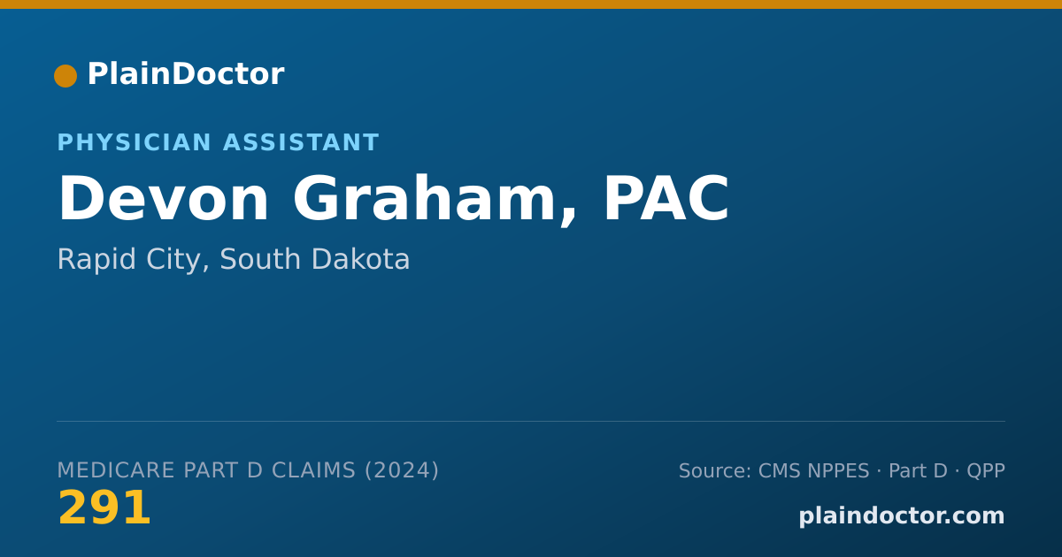 Shareable card for Devon Graham, PAC - Physician Assistant, Rapid City, SD