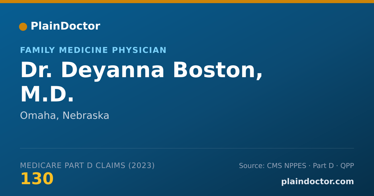 Shareable card for Deyanna Boston, M.D. - Family Medicine Physician, Omaha, NE