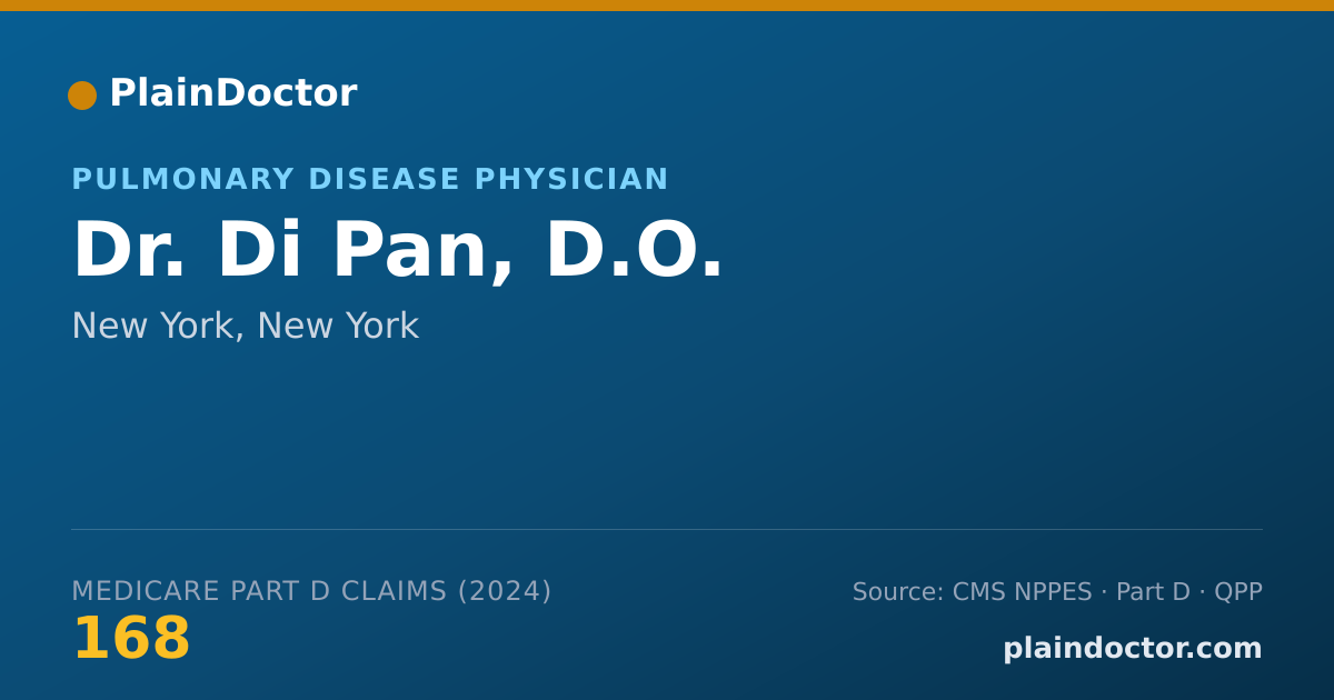 Shareable card for Di Pan, D.O. - Internal Medicine Physician, New York, NY