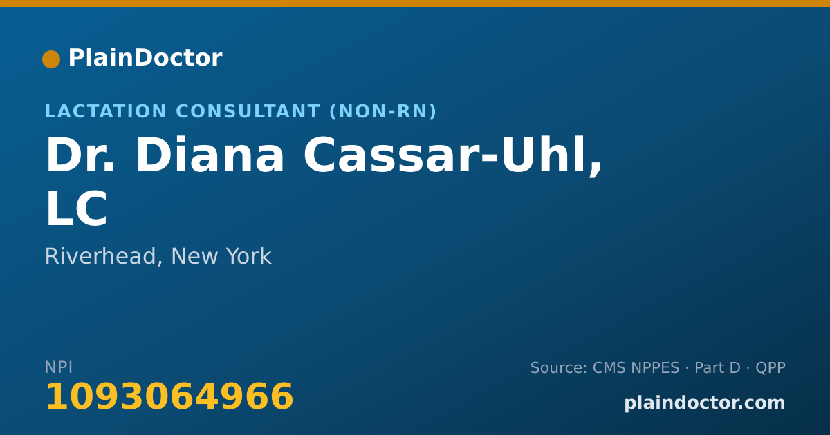Shareable card for Diana Cassar-Uhl, LC - Lactation Consultant (Non-RN), Riverhead, NY