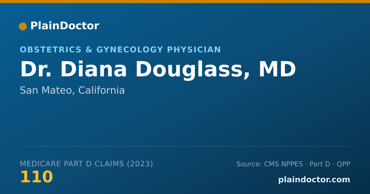 Shareable card for Diana Douglass, MD - Obstetrics & Gynecology Physician, San Mateo, CA