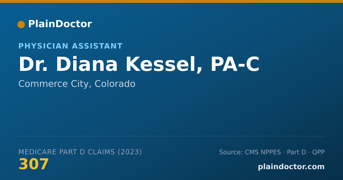 Shareable card for Diana Kessel, PA-C - Physician Assistant, Commerce City, CO