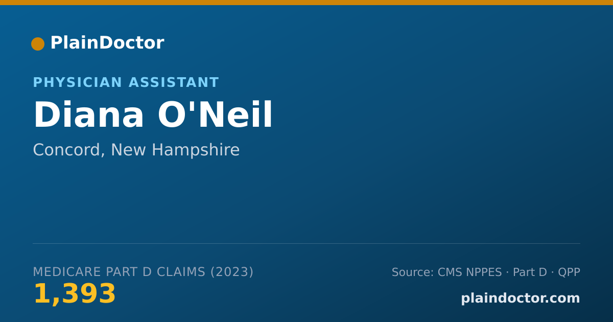 Shareable card for Diana O'Neil - Physician Assistant, Concord, NH