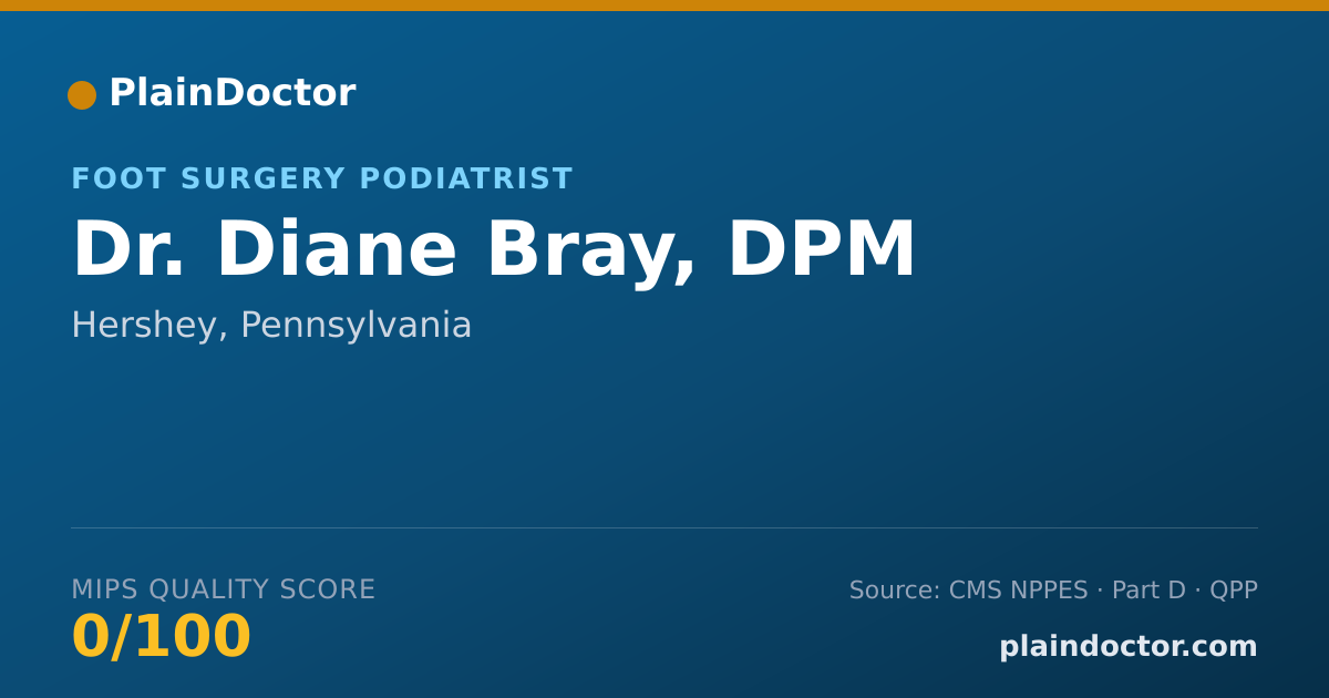 Shareable card for Diane Bray, DPM - Foot Surgery Podiatrist, Hershey, PA